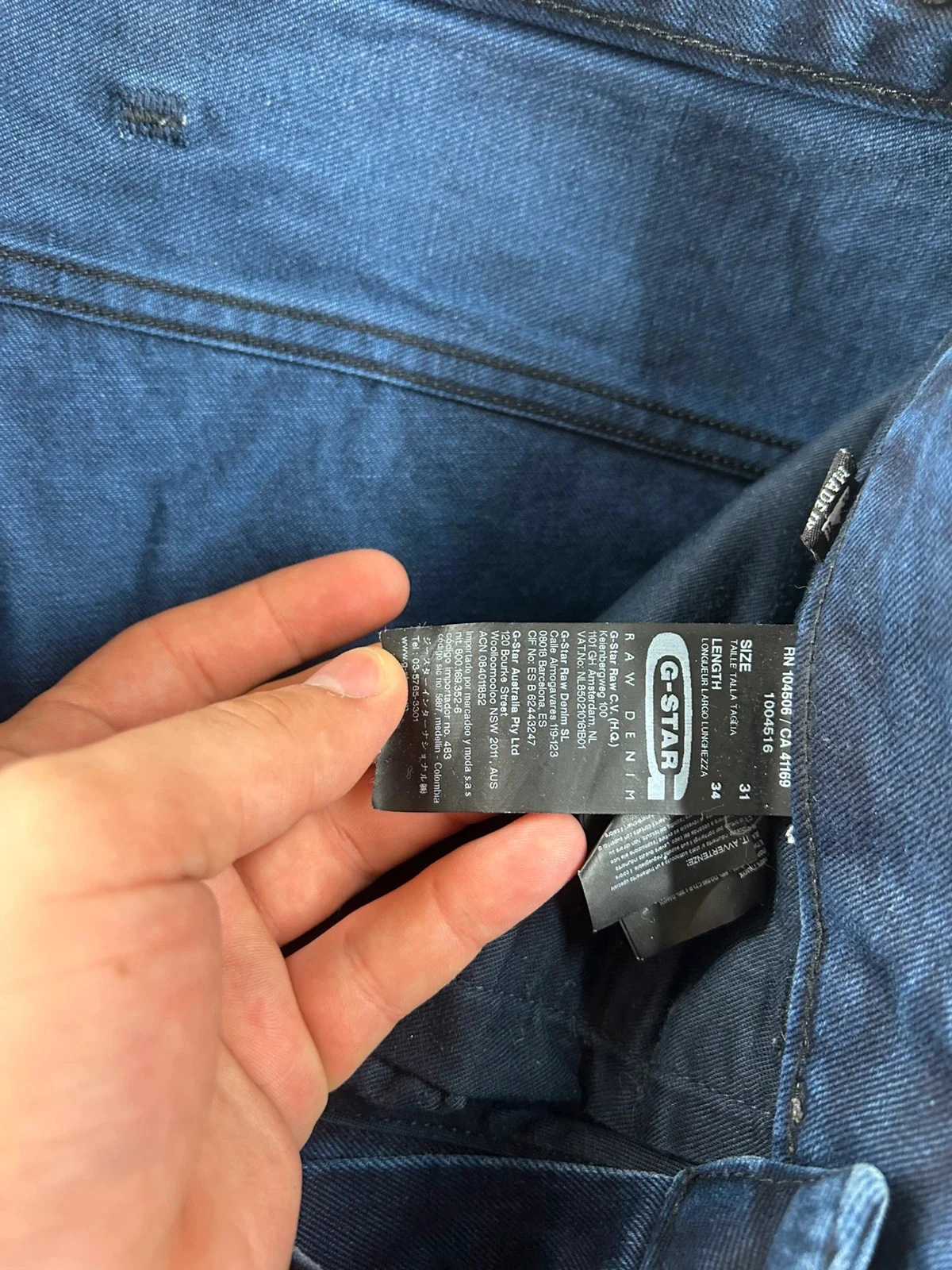 Navy blue G-Star RAW denim jeans size W 31 L34 – photo 11